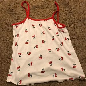 Cherry detailed tank top